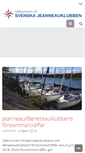 Mobile Screenshot of jeanneauklubben.se