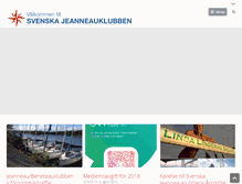 Tablet Screenshot of jeanneauklubben.se